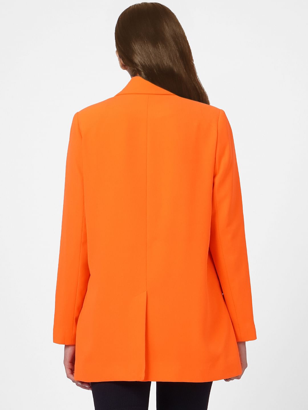 Orange Oversized Blazer