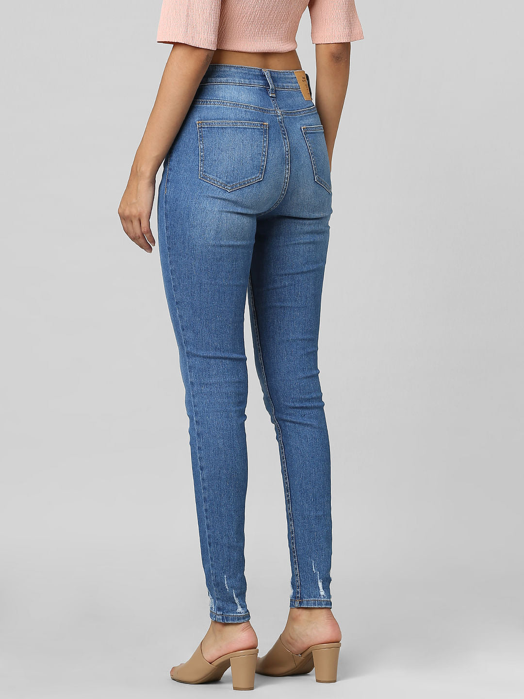 Blue High Rise Skinny Jeans