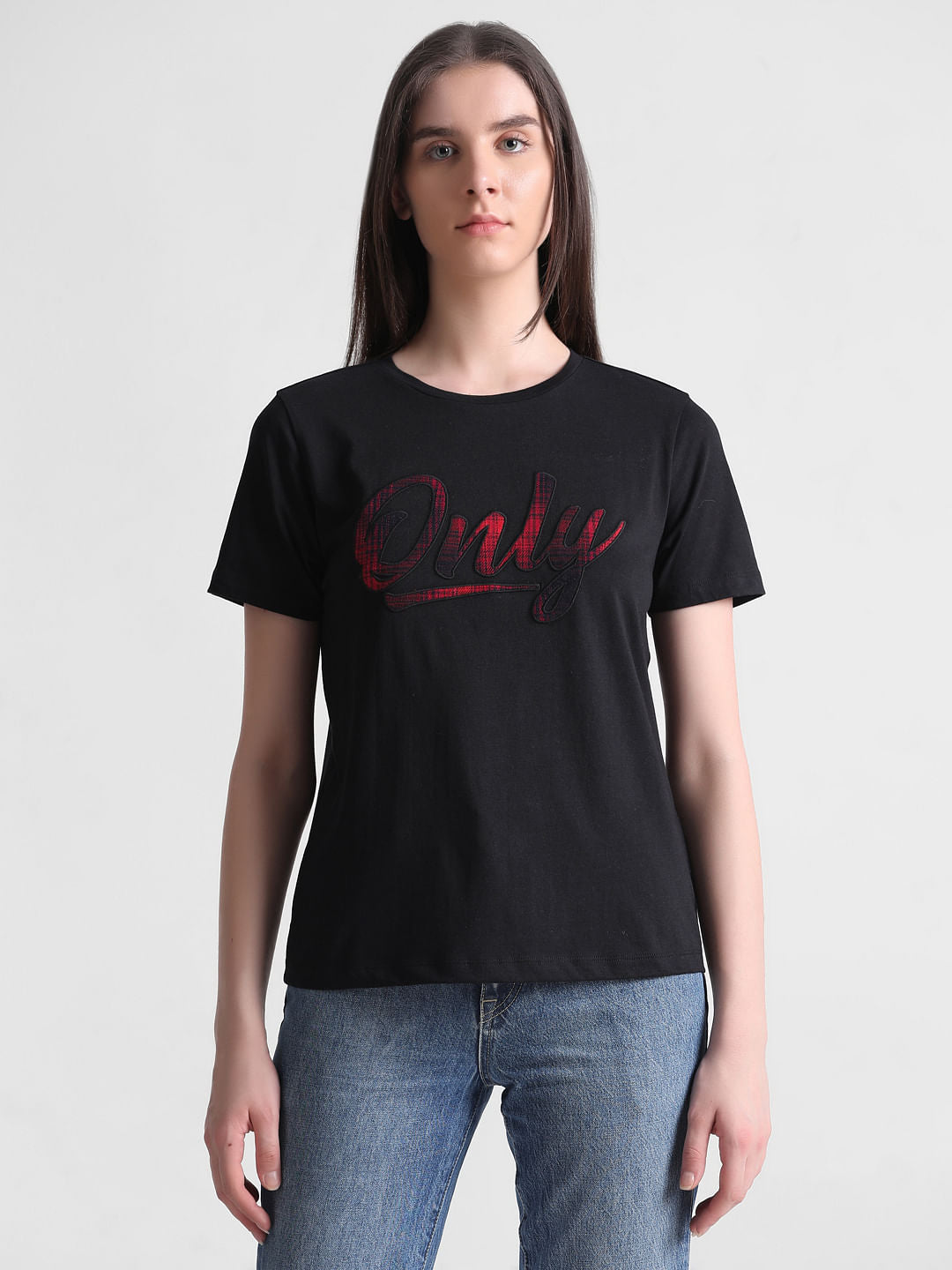 Black Logo Print T-Shirt