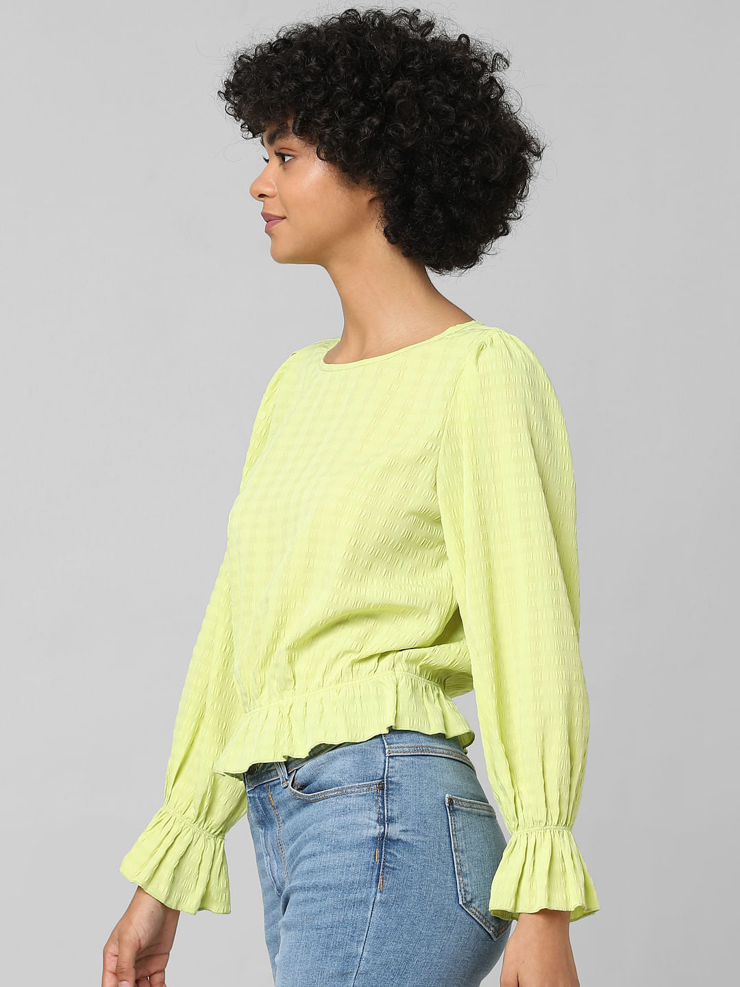 Green Textured Top