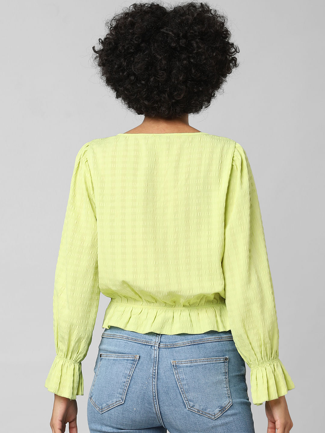 Green Textured Top