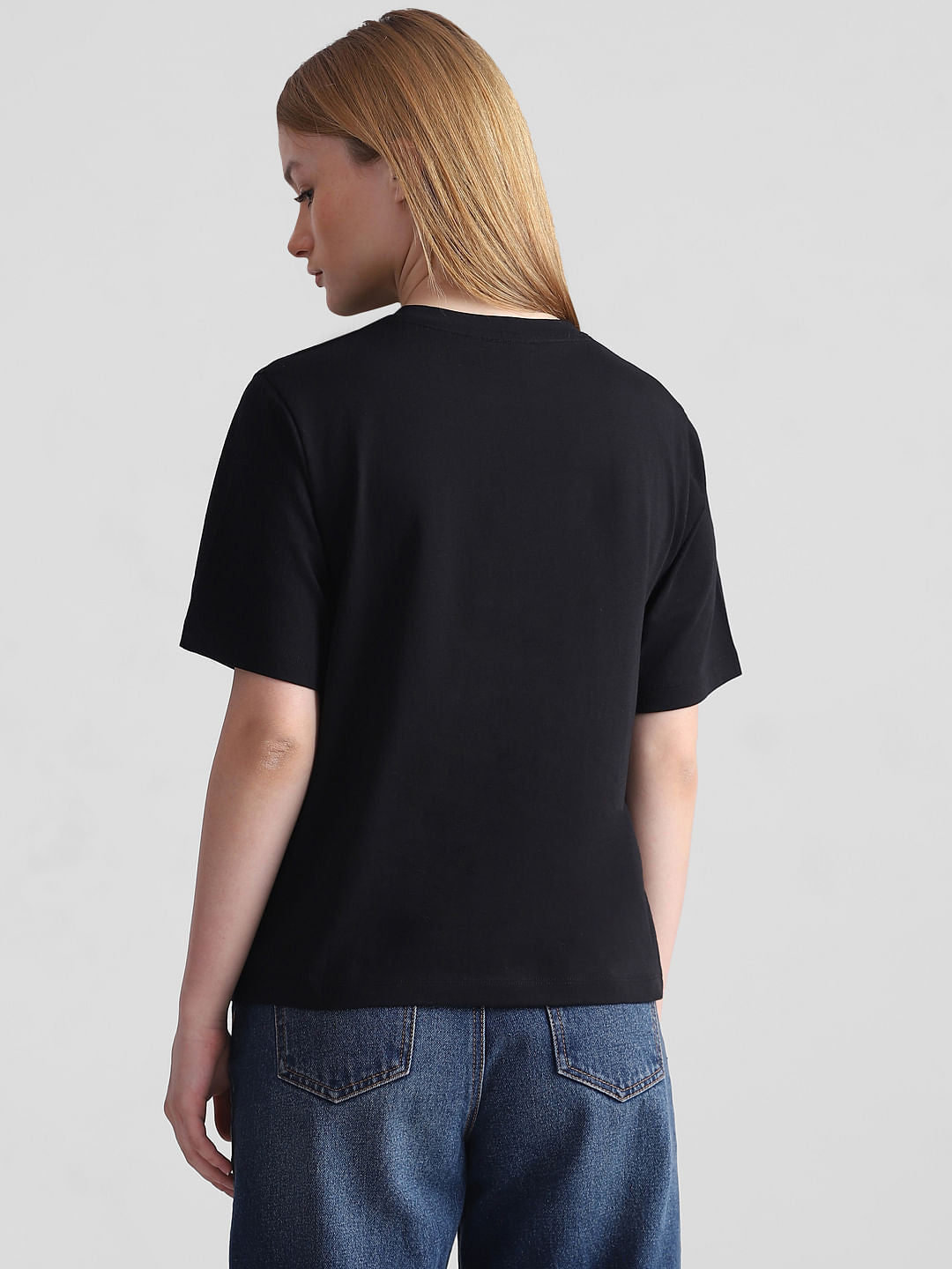 Only X Looney Tunes Black Printed T-Shirt