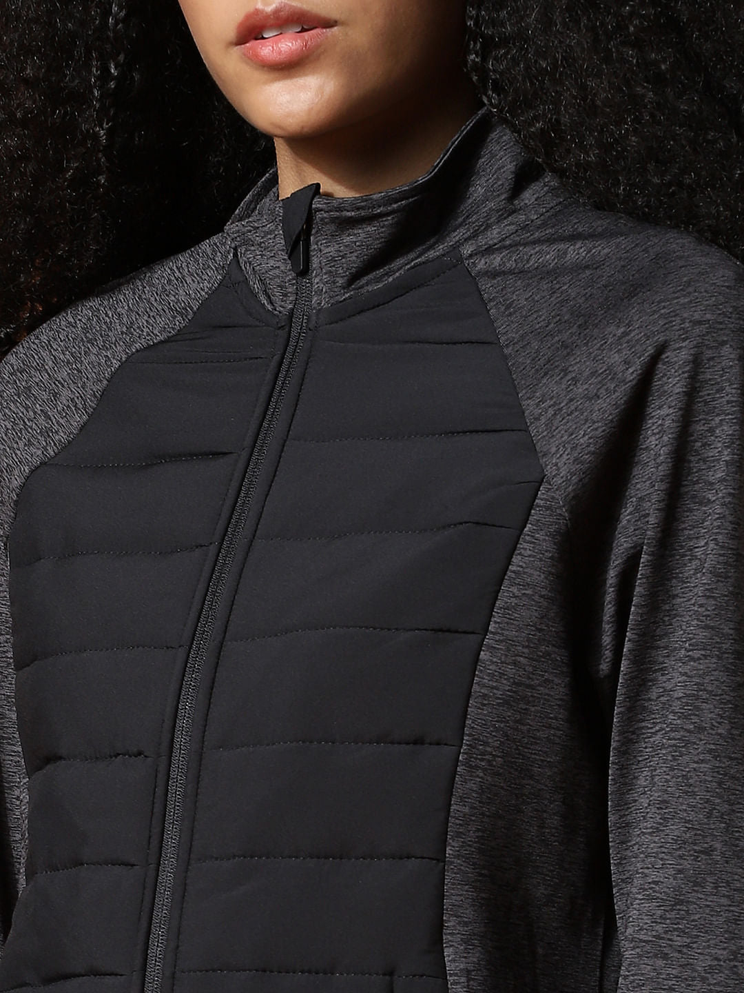 Play Black Quilted Training Jacket