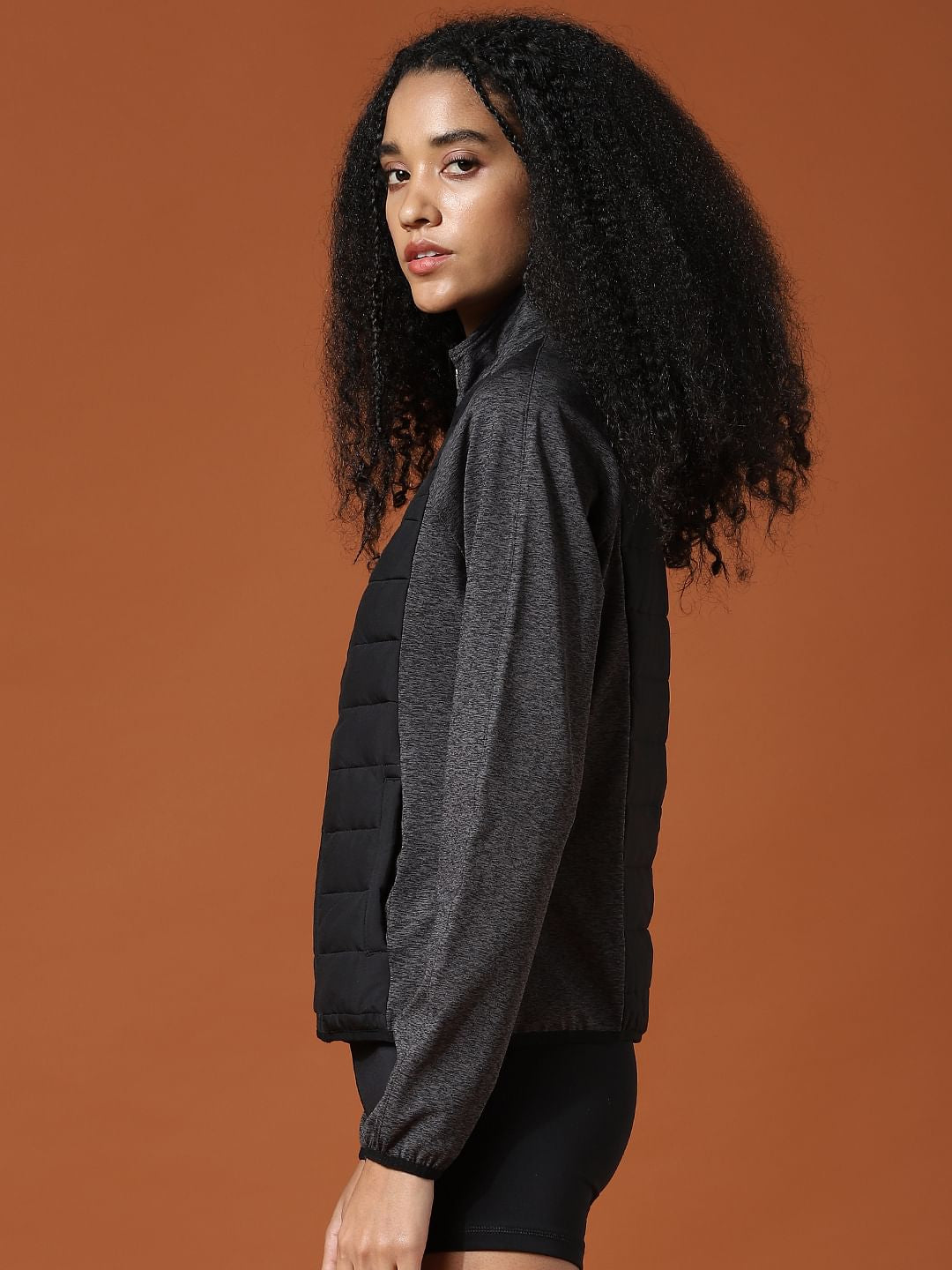 Play Black Quilted Training Jacket