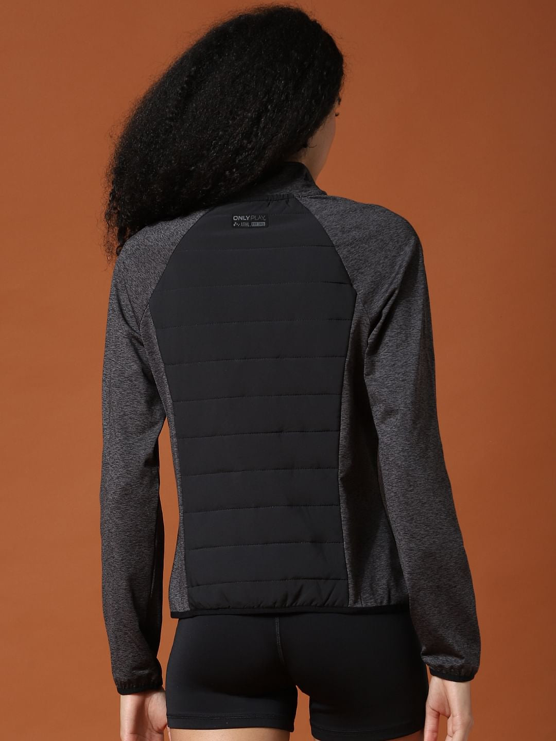 Play Black Quilted Training Jacket