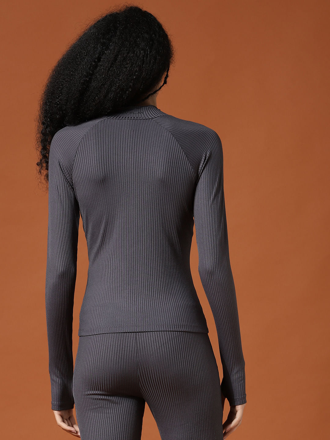 Play Dark Grey Ribbed Co-Ord Training Top