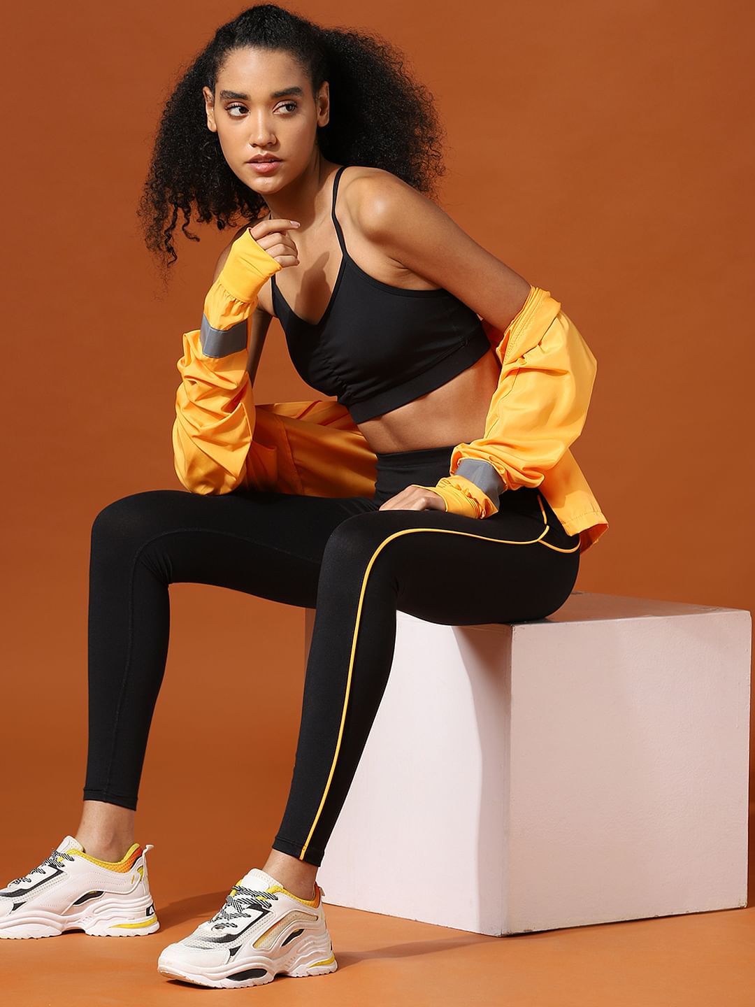 Play Black High Rise Training Tights