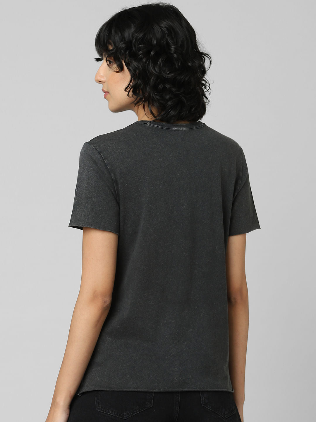 Black Graphic Print T-Shirt