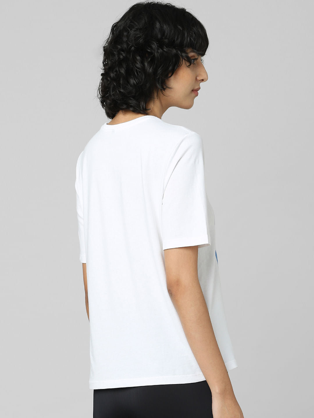 White Graphic Print T-Shirt