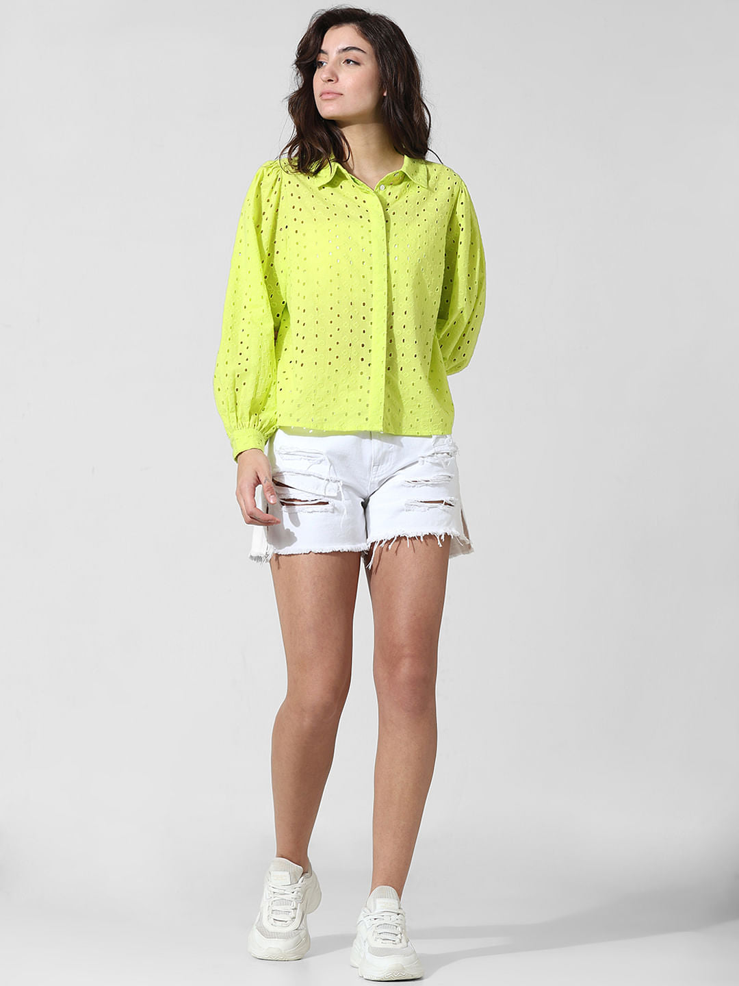 Green Schiffli Shirt