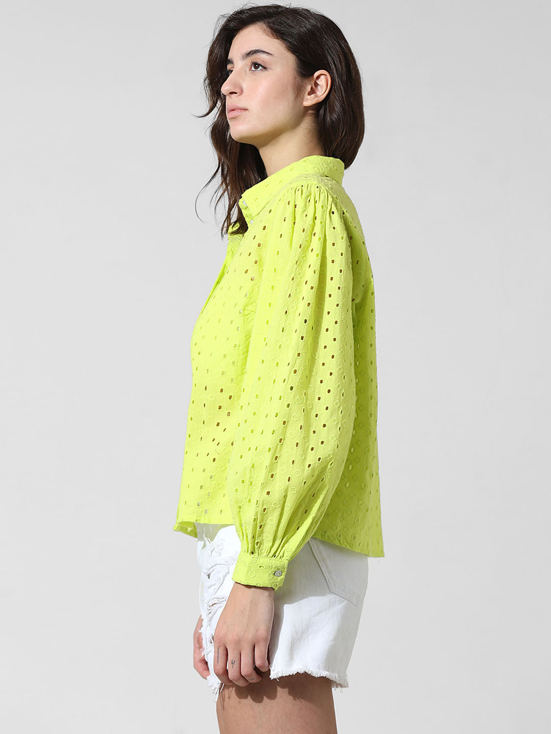 Green Schiffli Shirt