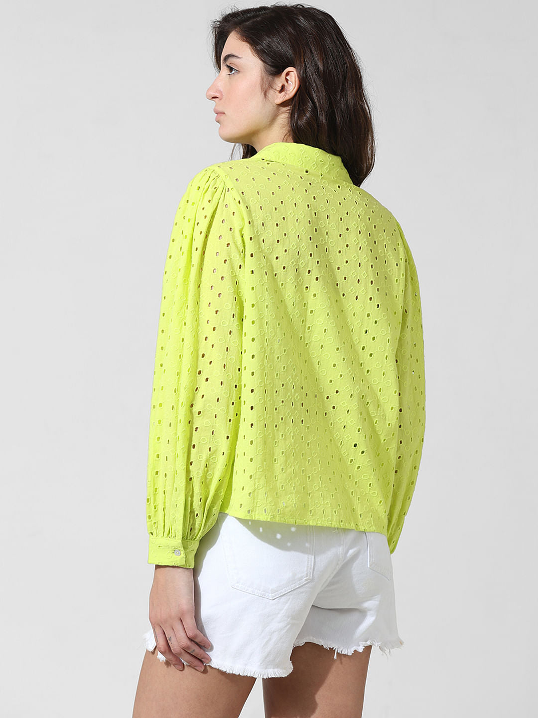 Green Schiffli Shirt