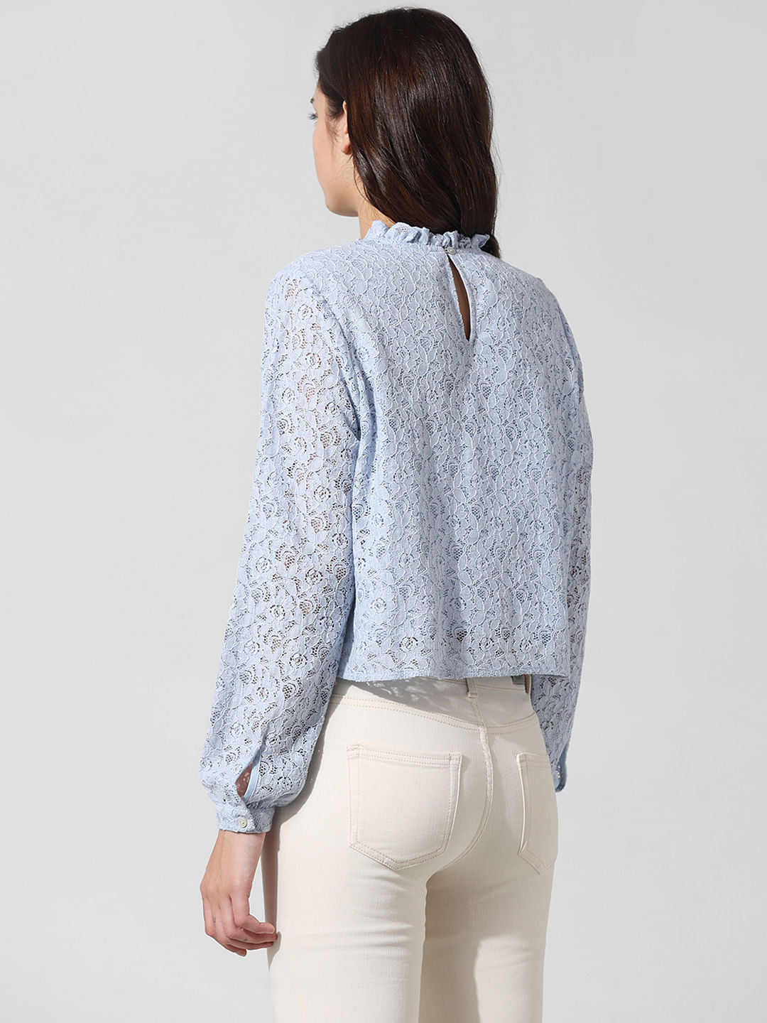 Light Blue Lace Top