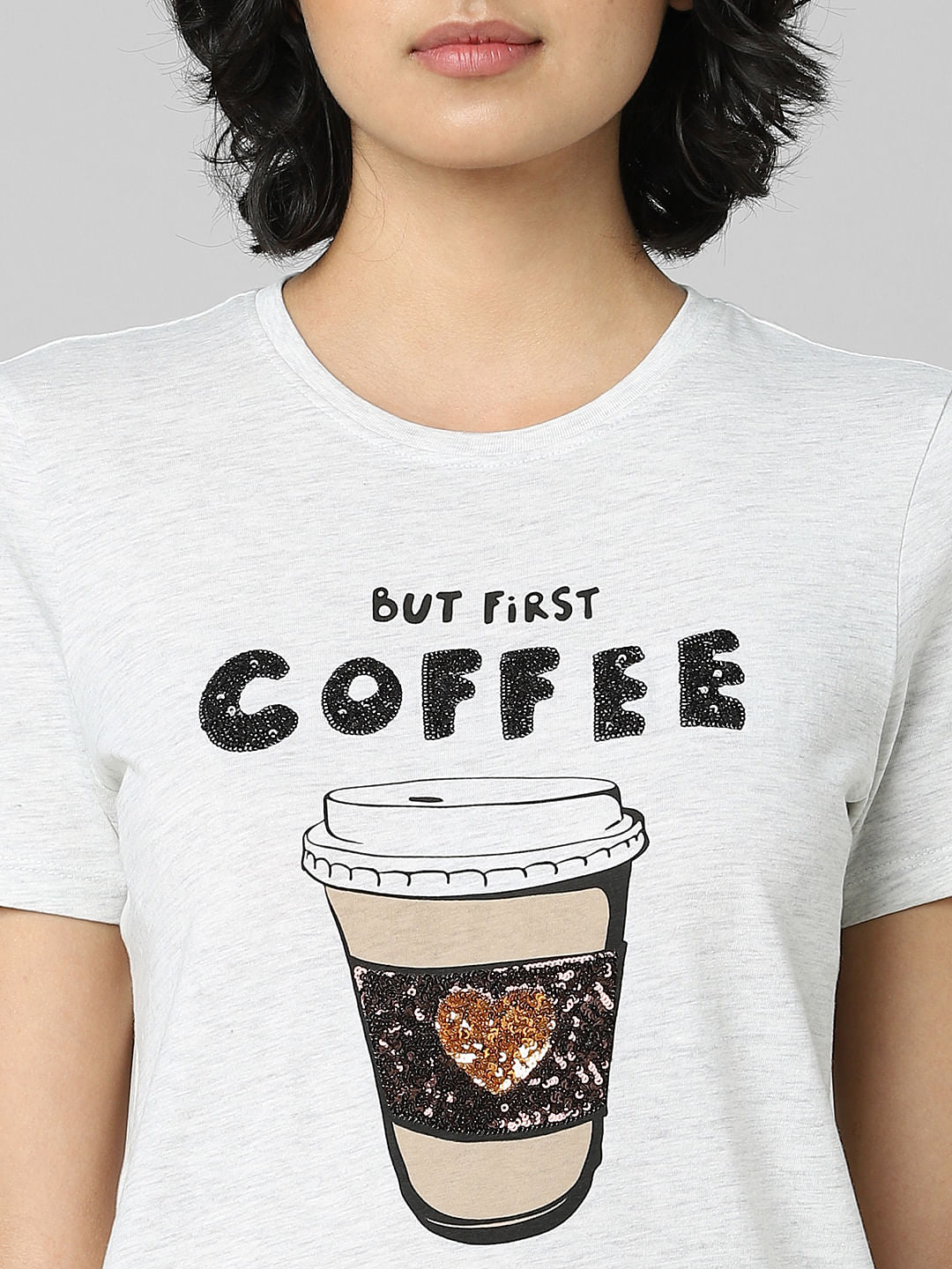 White Graphic Print T-Shirt