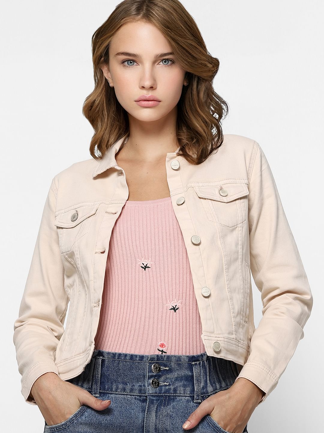 Light Pink Denim Jacket