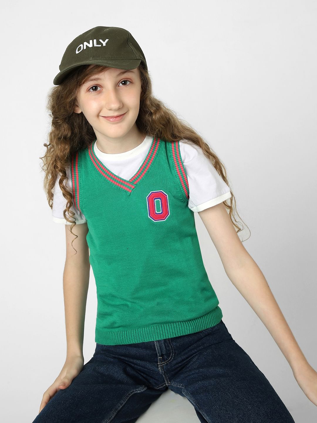 Green Knitted Vest Top