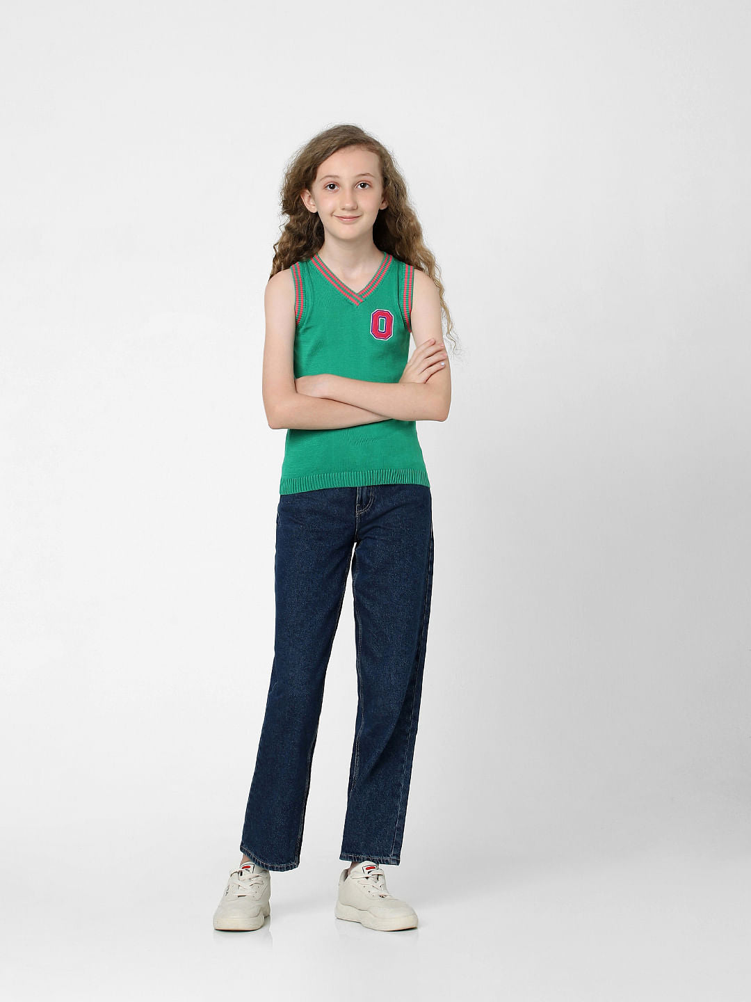 Green Knitted Vest Top