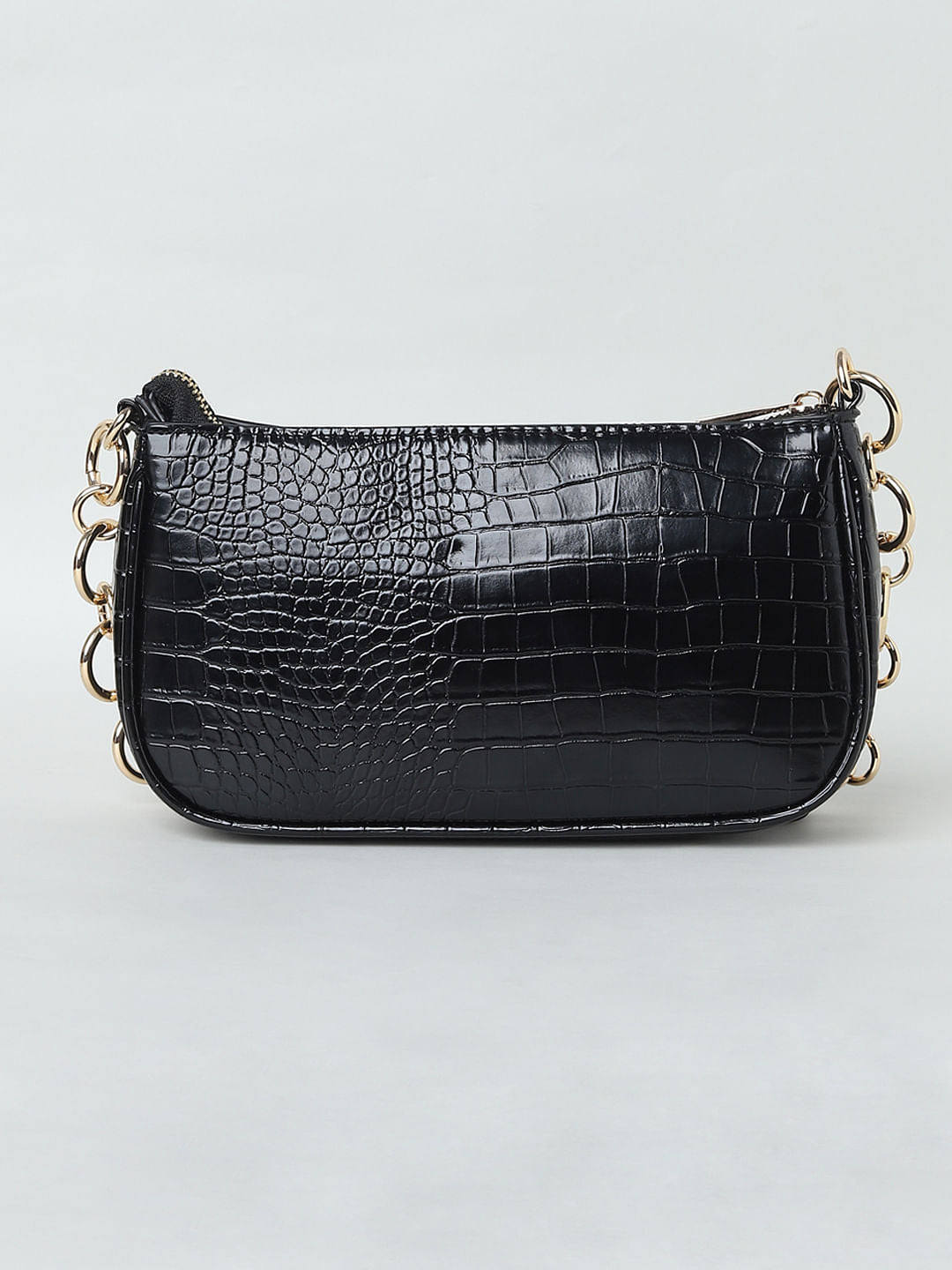Black Baguette Bag
