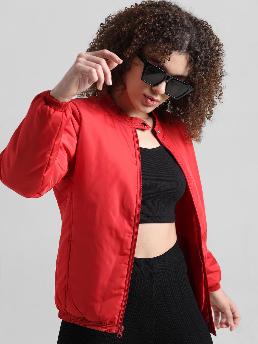 Red Bomber Jacket