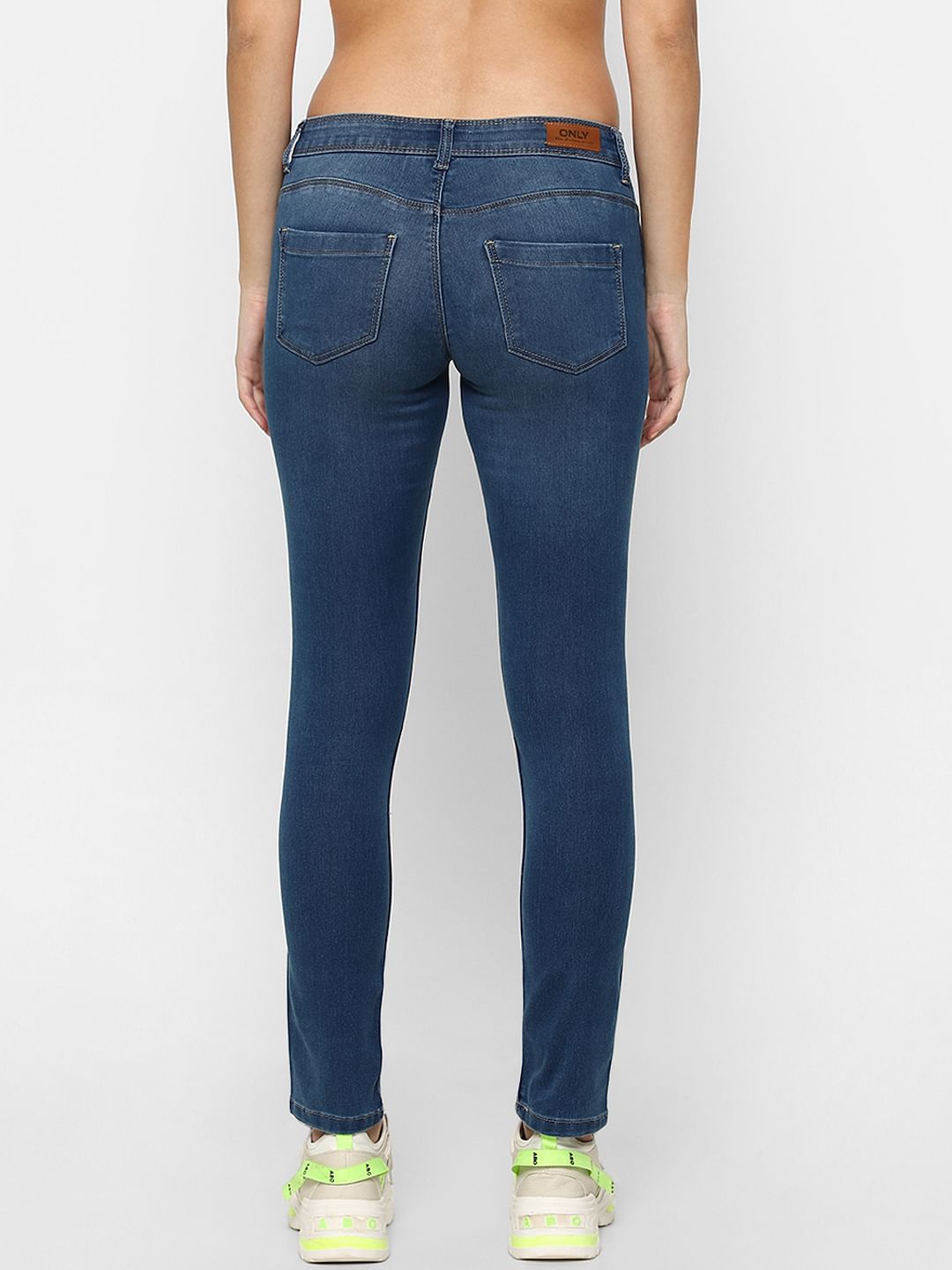 Blue High Rise Skinny Jeans