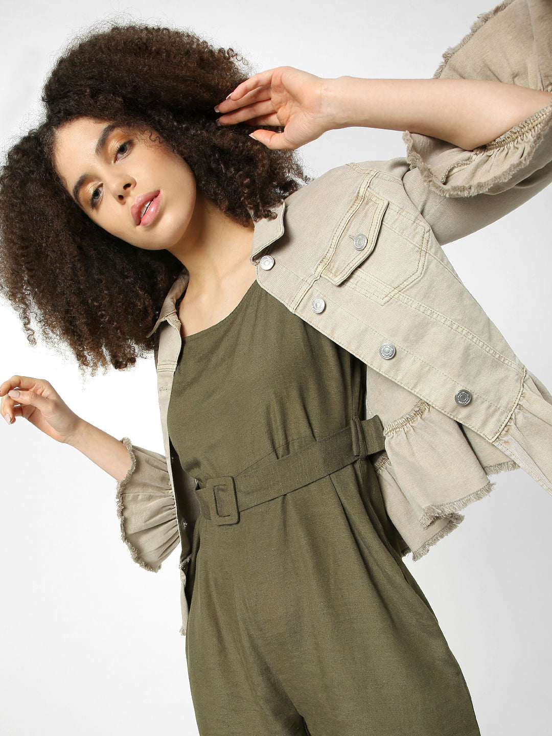 Green Strappy Jumpsuit