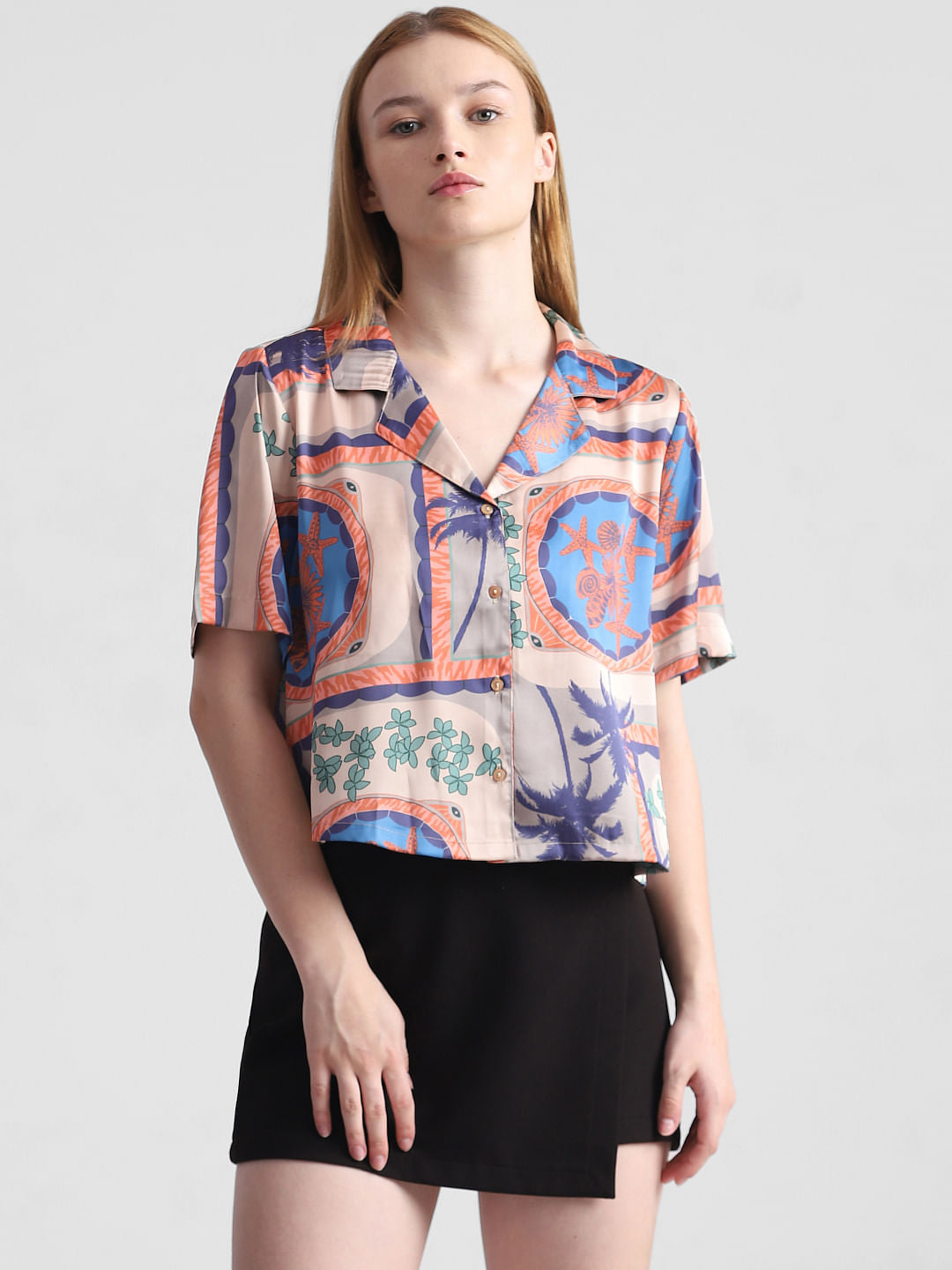 Light Brown Printed Shirt