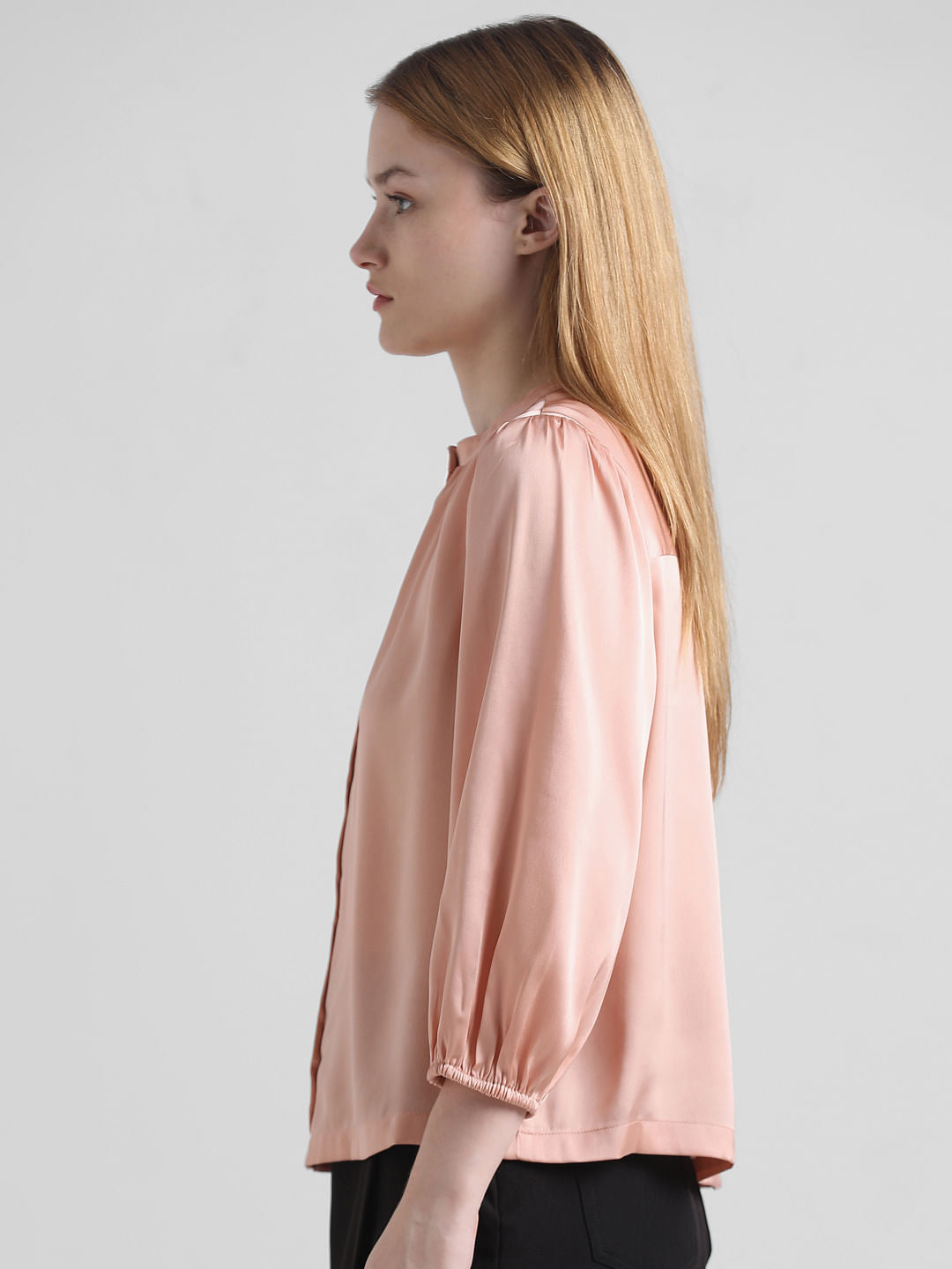 Pink Satin Shirt