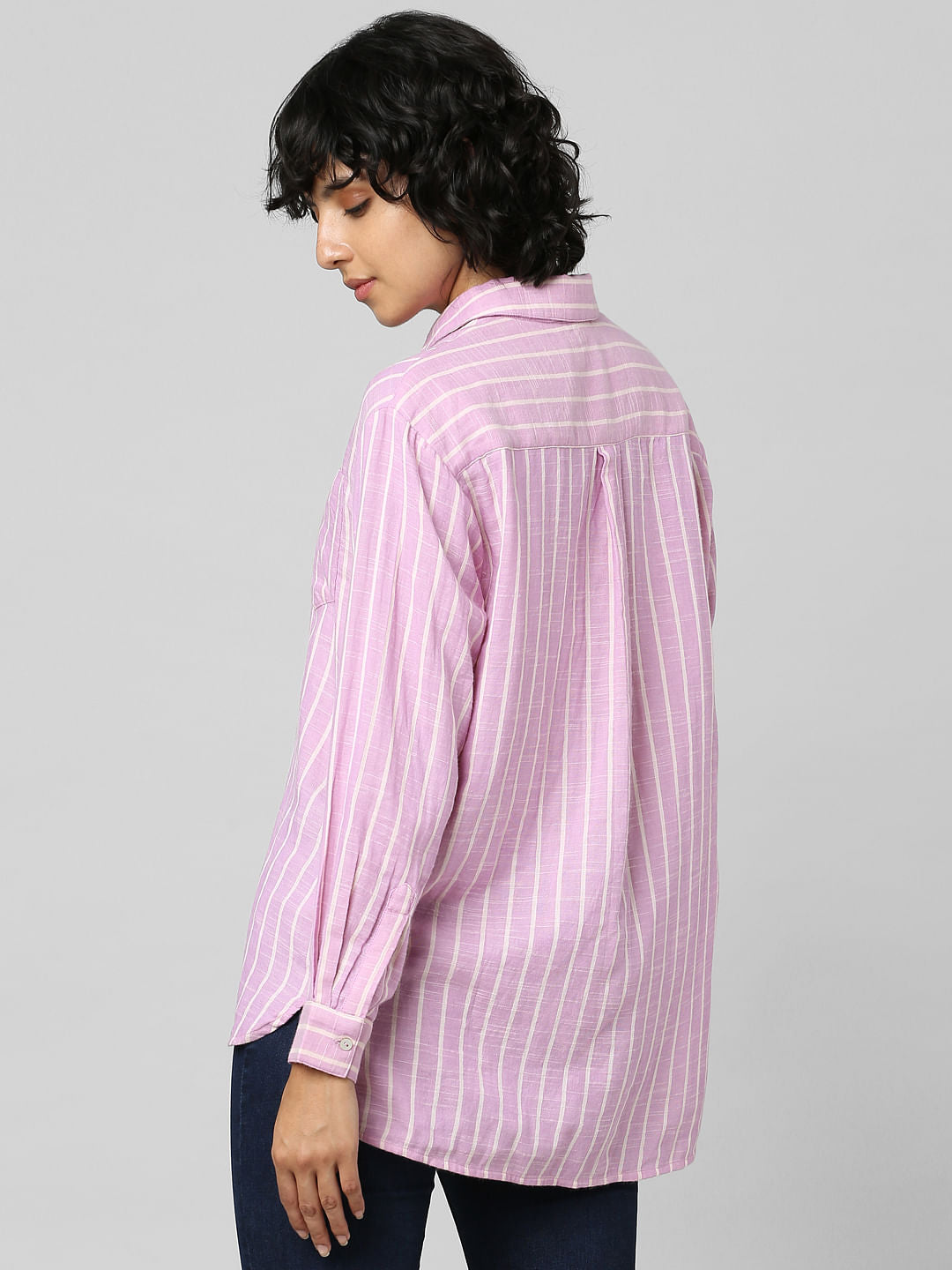 Lilac Striped Shirt
