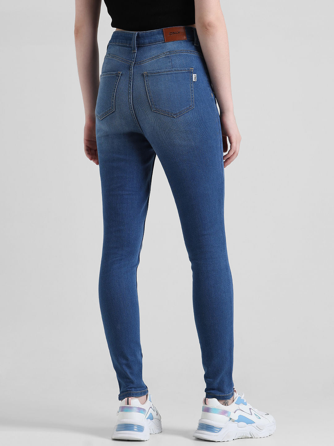 Blue High Rise Piper Skinny Fit Jeans
