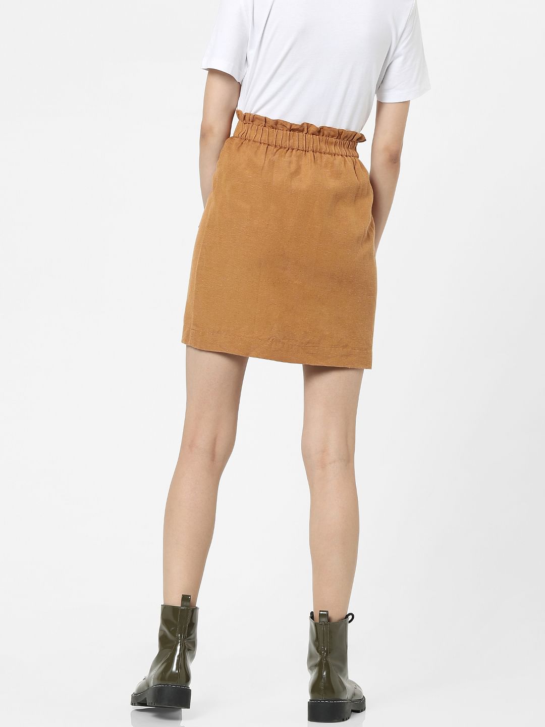 Brown High Waist Skirt