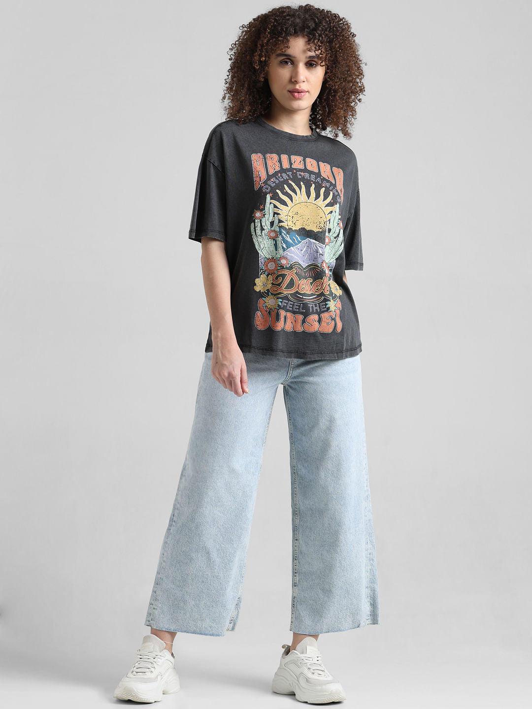 Black Washed Oversized T-Shirt