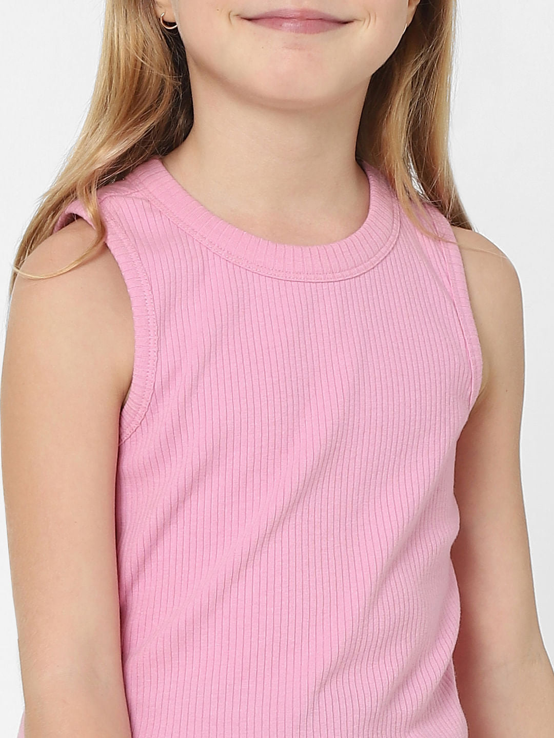 Pink Ribbed Top