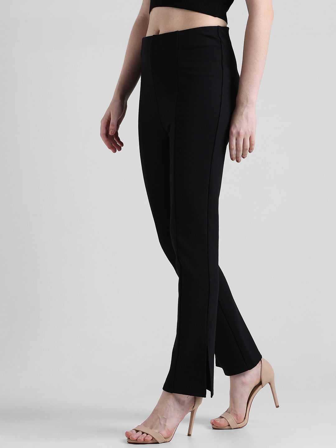 Black High Rise Skinny Fit Leggings