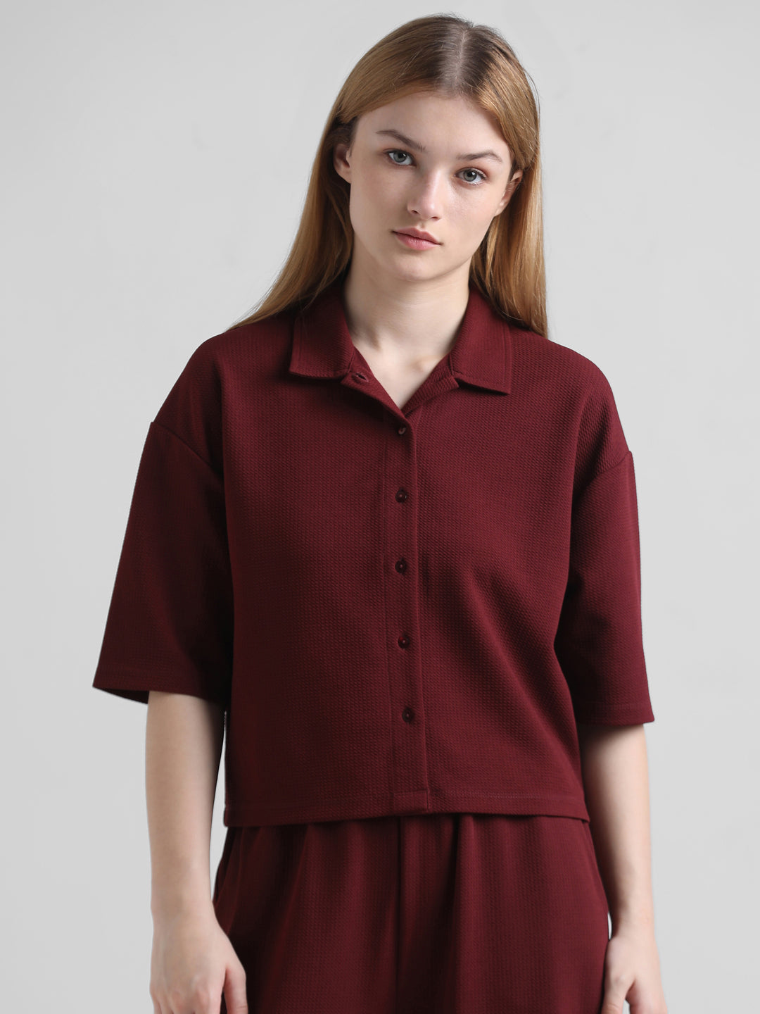 ONLY Relaxed Textured Jumpsuit