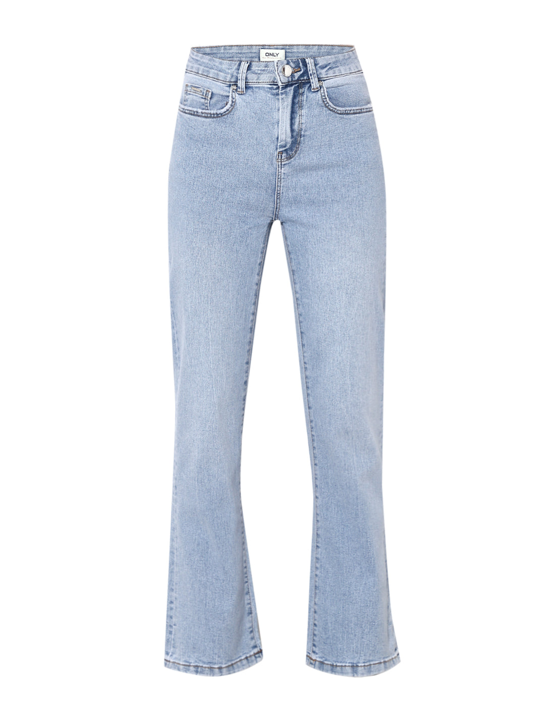 Light Blue High Rise Flared Jeans