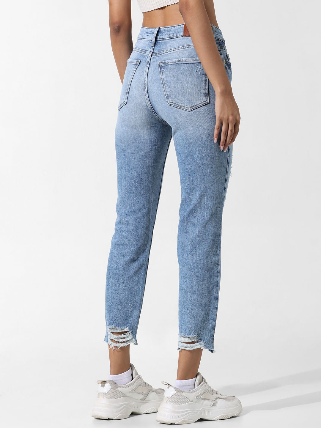 Blue High Rise Erin Distressed Jeans