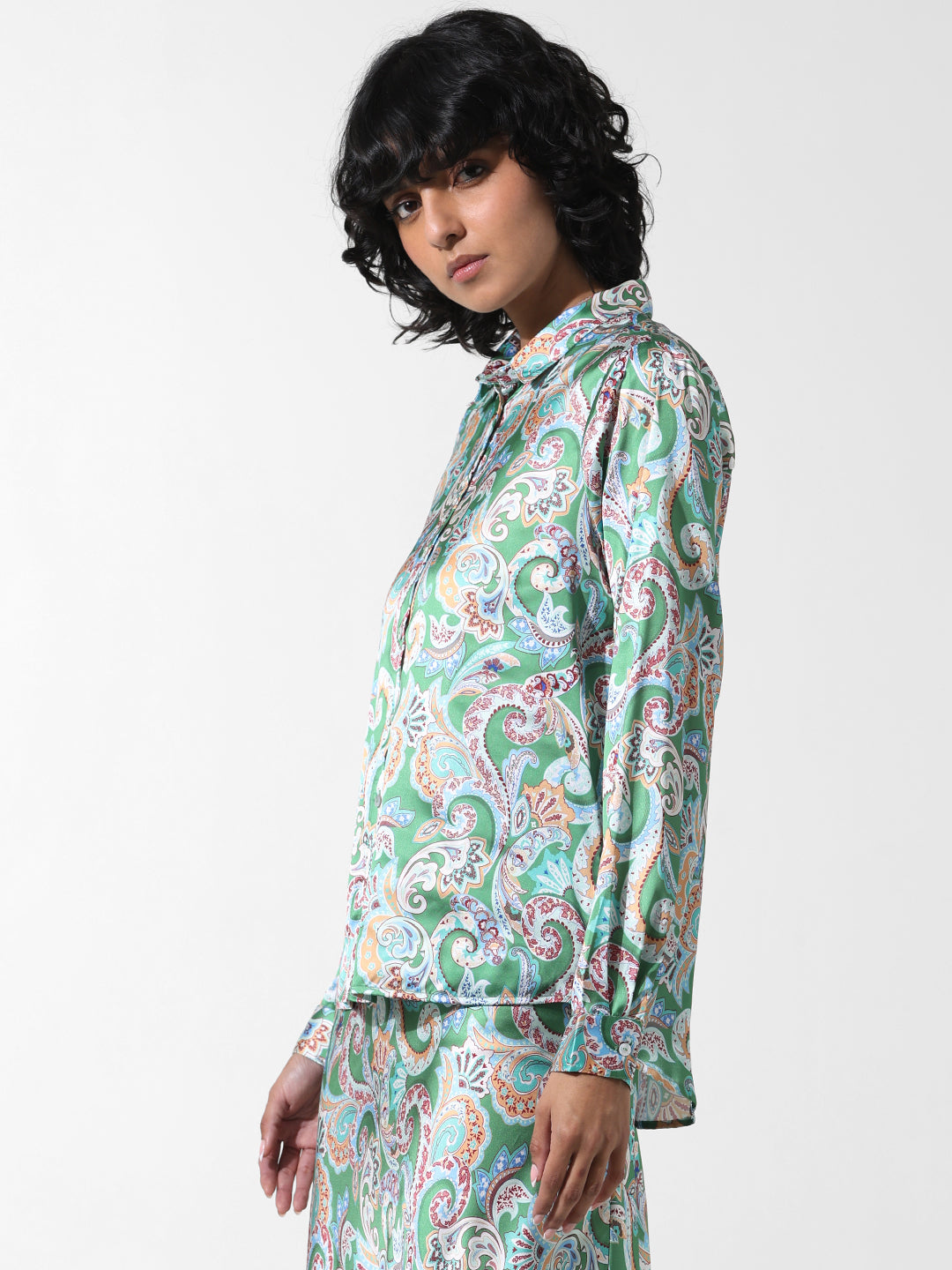 ONLY Green Casual All-Over Print Jumpsuit