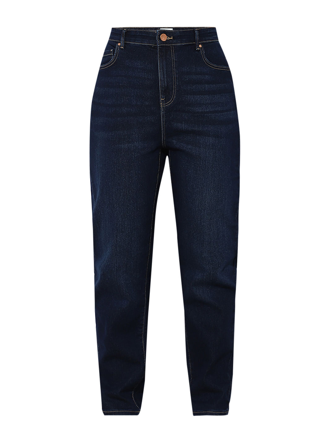 Dark Blue Mid Rise Carmen Skinny Jeans