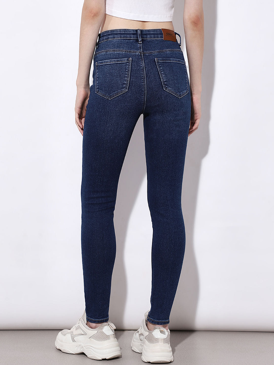Blue High Rise Skinny Fit Jeans