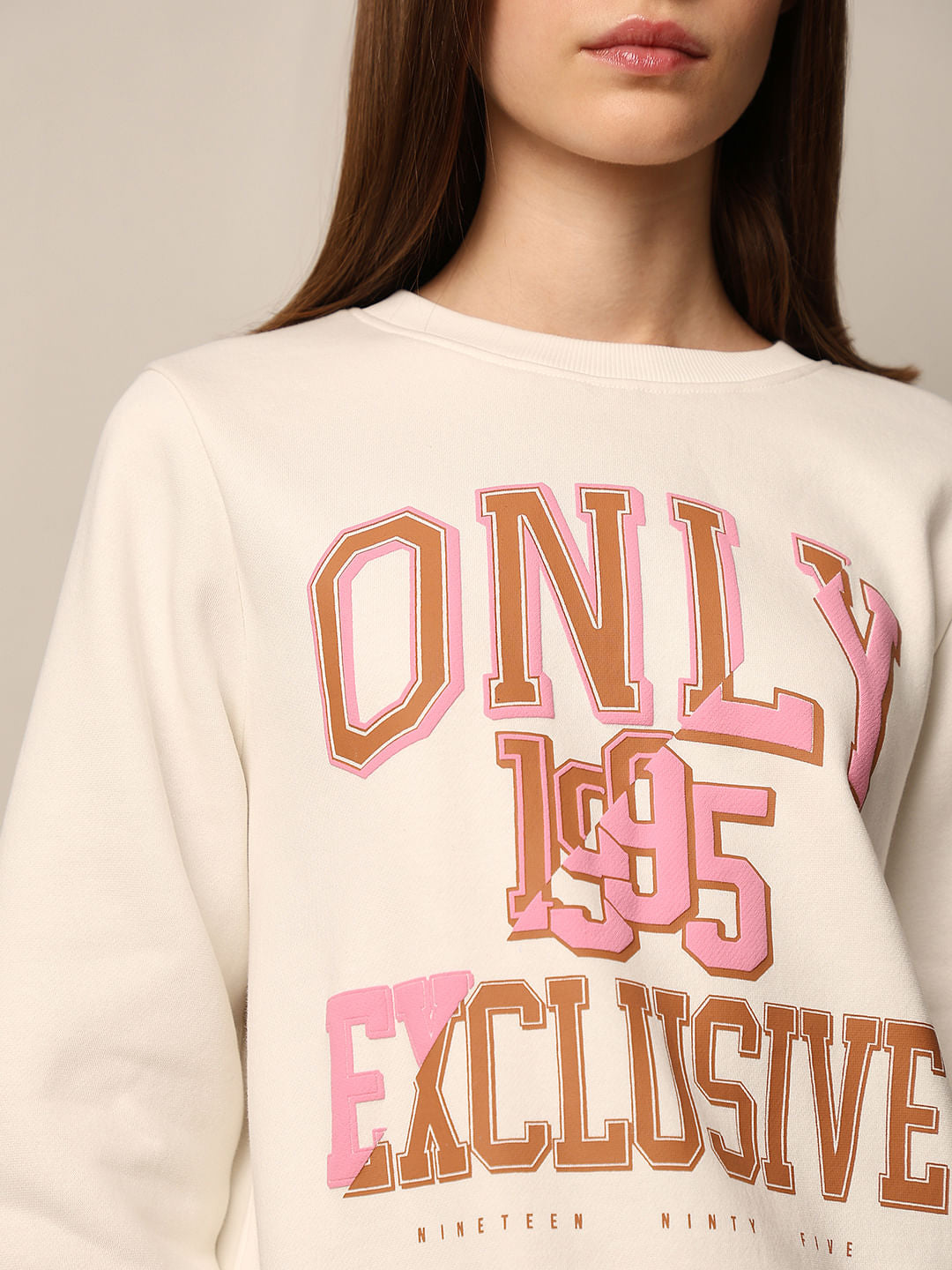 White Printed Sweatshirt