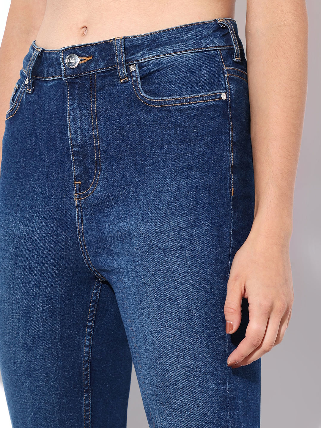 Blue High Rise Paola Flared Jeans