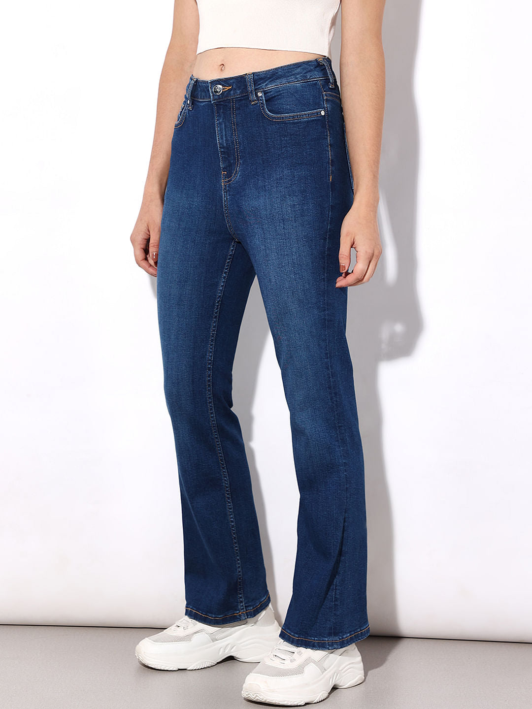 Blue High Rise Paola Flared Jeans