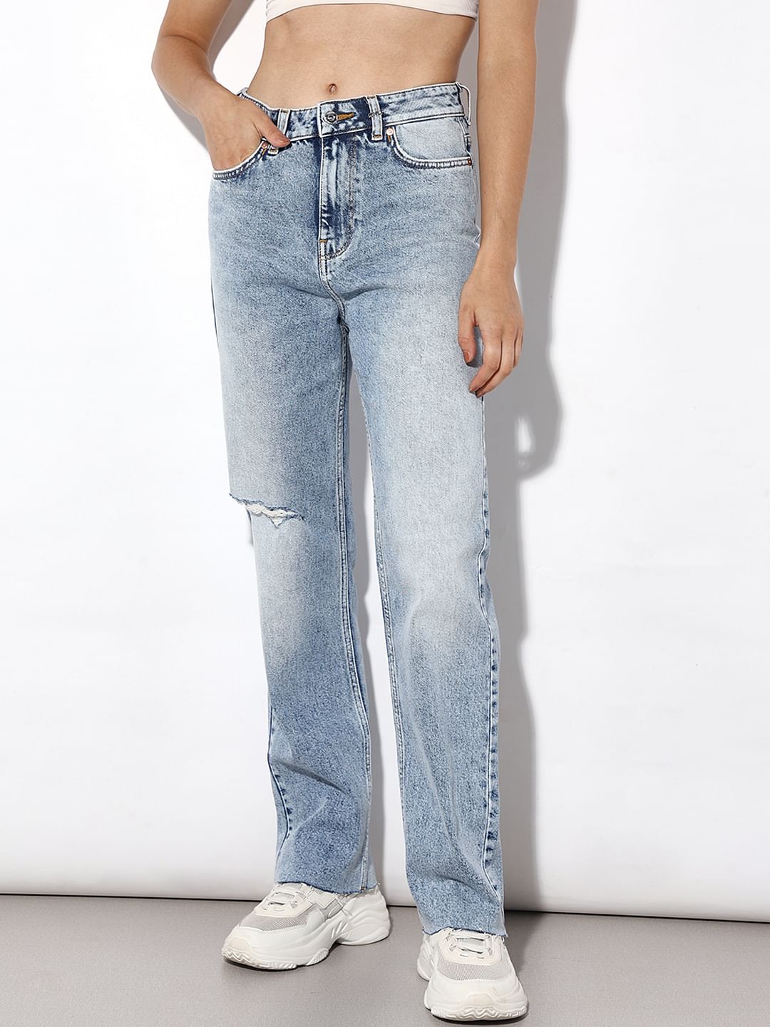 Blue Straight Fit Jeans
