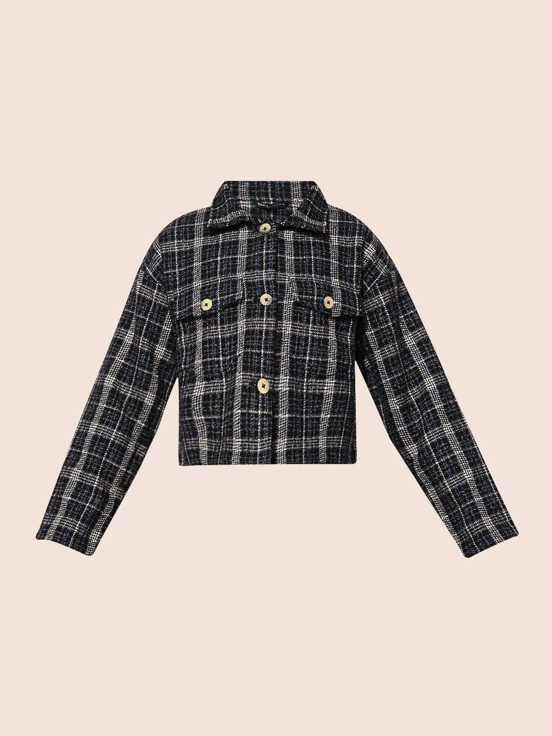 ONLY Dark Blue Tweed Jacket