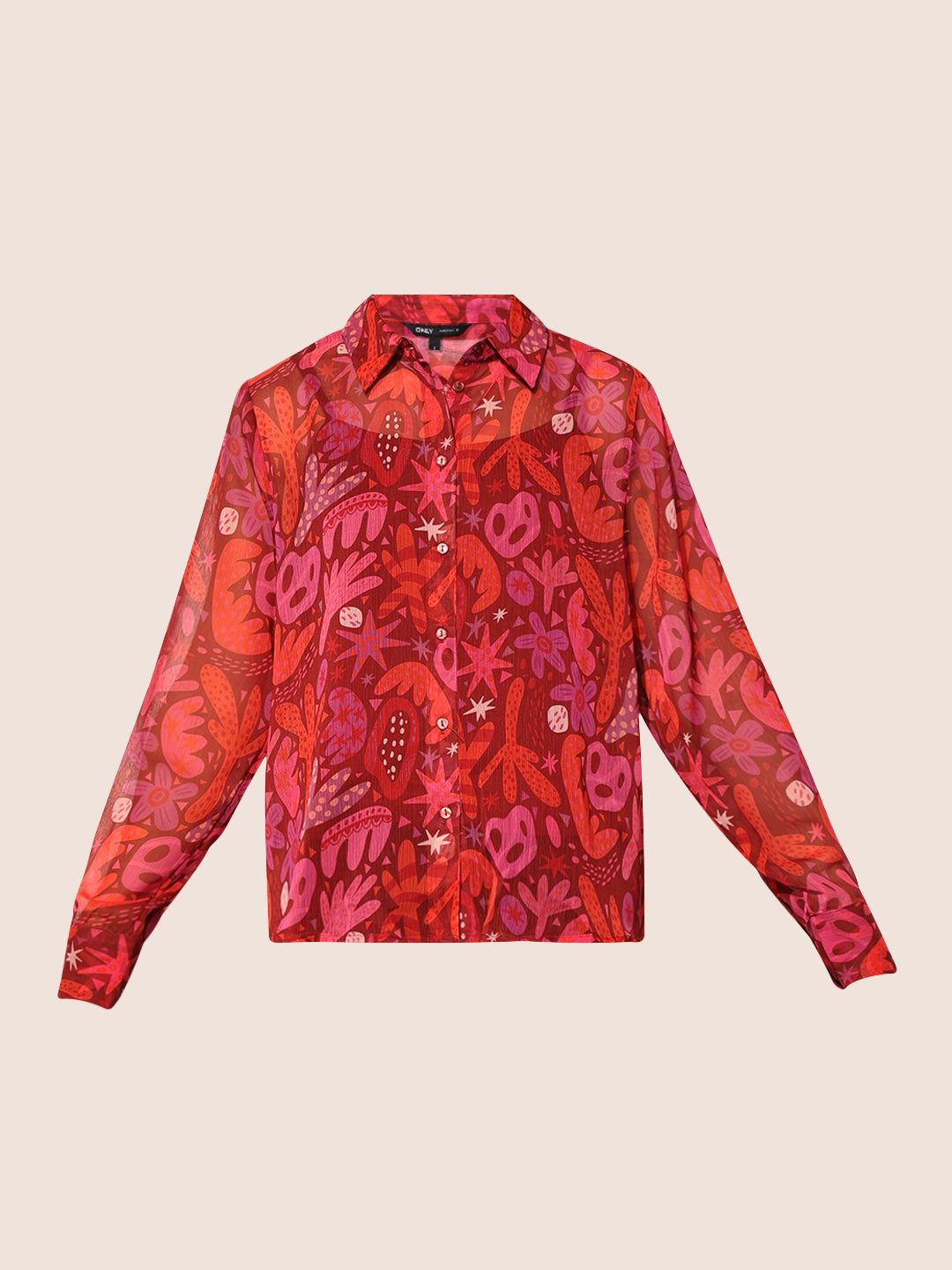 Red Printed Shirt
