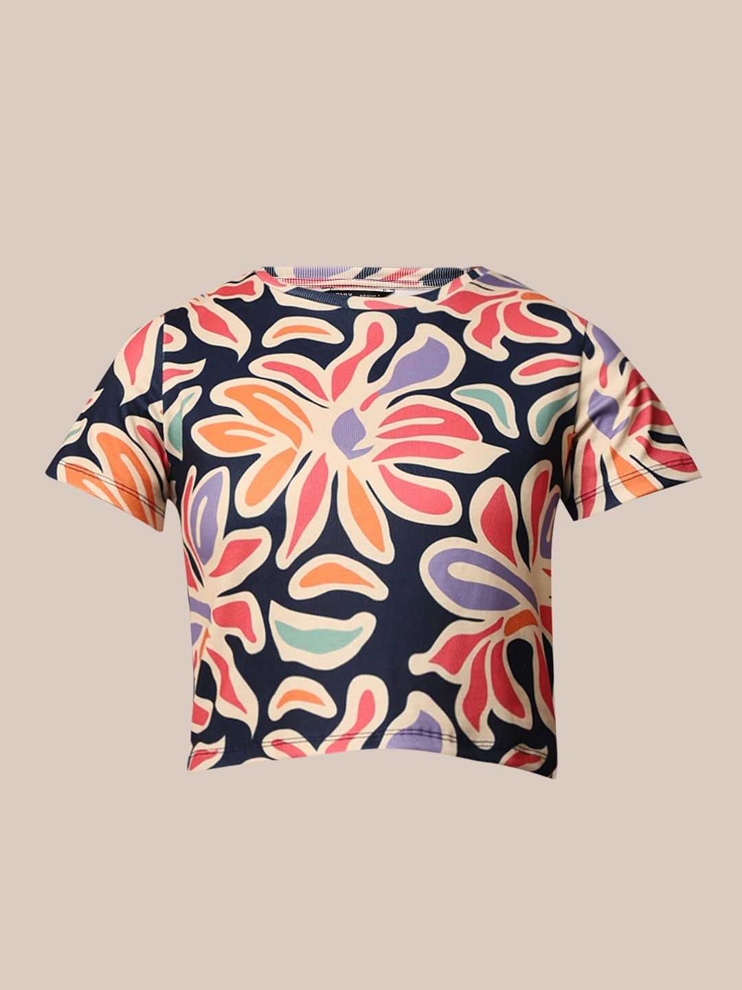 Multi-Colour Ribbed T-Shirt