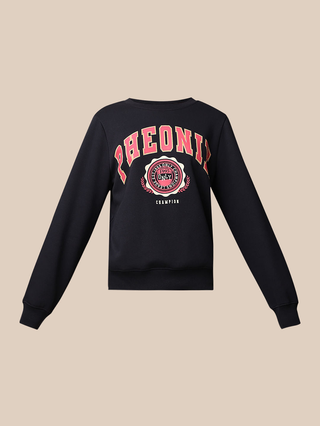 Blue Printed Sweatshirt