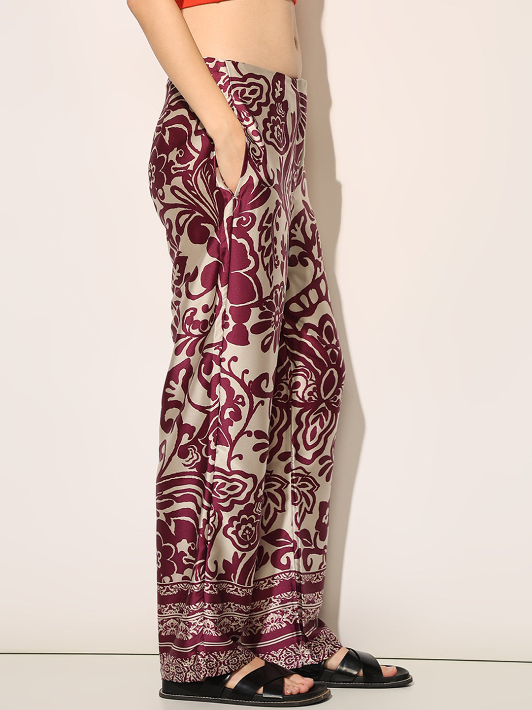 Printed Satin Co-ord Set