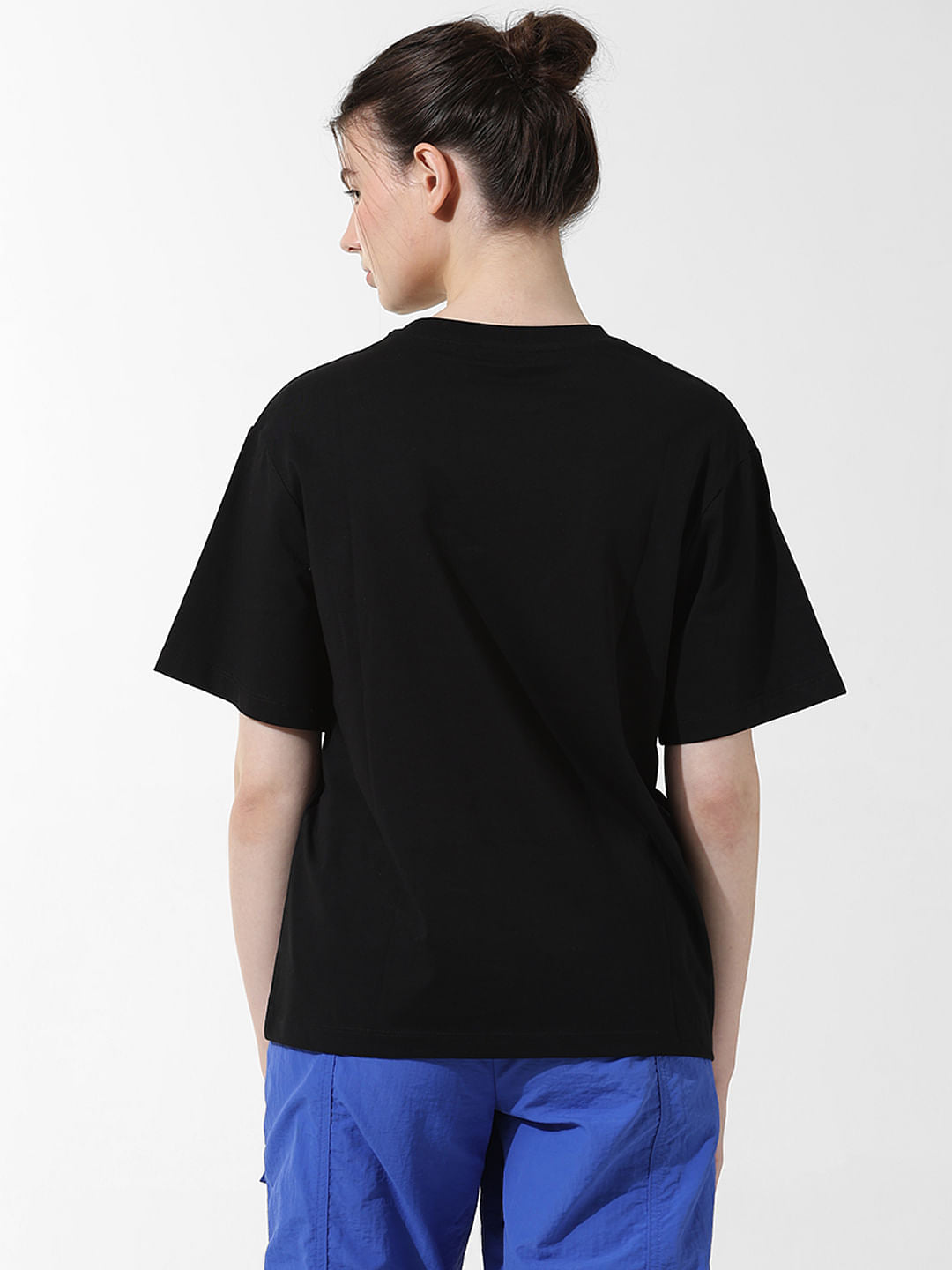 Black Printed Oversized T-Shirt