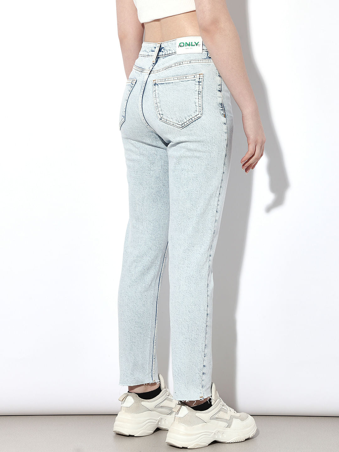 Light Blue High Rise Erin Straight Fit Jeans